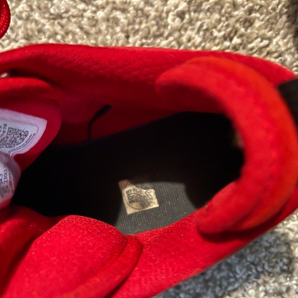 Nike Kids Red High-Top Sneakers Jordan - Picture 16 of 16